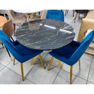 Чайный столик со стульями "Лидия" (синий)